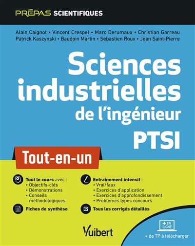 Sciences industrielles de l'ingenieur ptsi