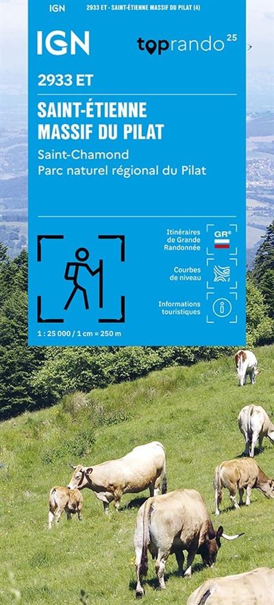 Massif du Pilat Saint-Etienne Saint-Chamond -  Collectif - broché