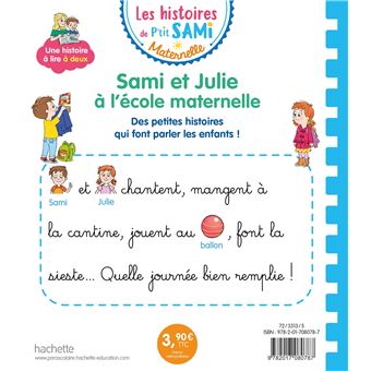 Les histoires de P'tit Sami Maternelle (3-5 ans) : Sami et Julie à l'école maternelle