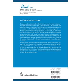 La distribution sur internet