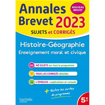Annales BREVET 2023 - Histoire-géo-EMC