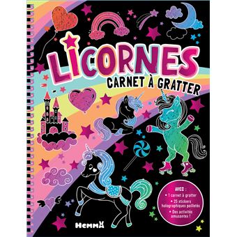 Licornes - Carnet à gratter