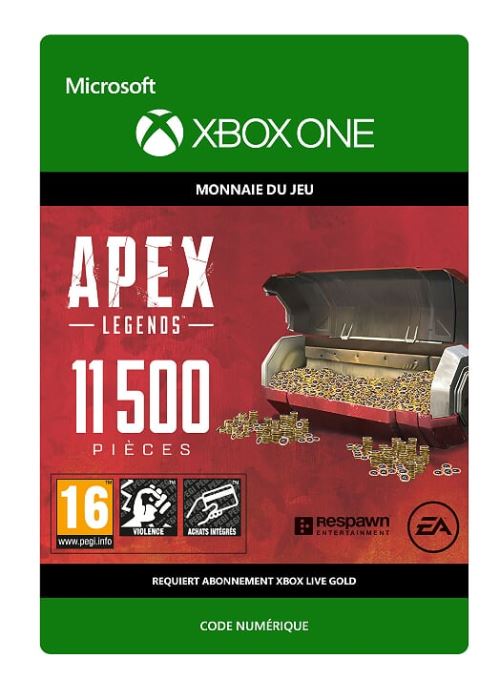 Pochette avant du jeu Code de téléchargement APEX Legends: 11500 Coins Xbox One