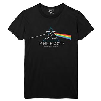 T-Shirt Pink Floyd 50th Prism Logo Unisex Noir