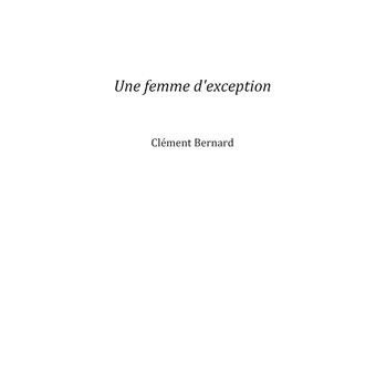 Une femme d'exception