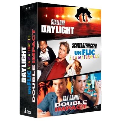Coffret Stallone Van Damme Schwarzenegger : Les gros bras d'Hollywood DVD