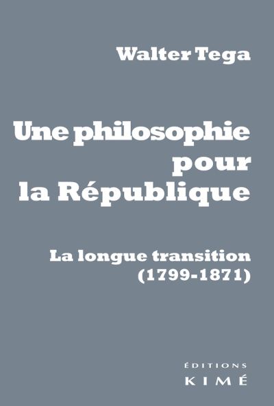 Une philosophie pour la republique la longue transition