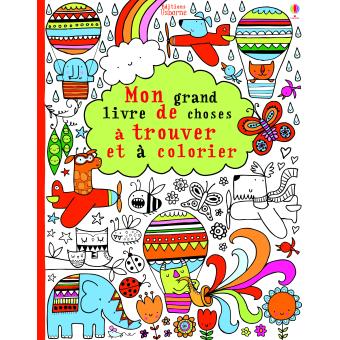 Mon grand livre de choses trouver et colorier