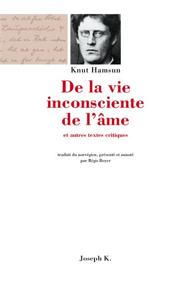 De la vie inconsciente de l'ame - Knut Hamsun - (donnée non spécifiée)