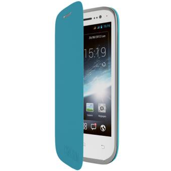 Etui Coque Wiko Folio Arrière pour Wiko Cink Slim 2, Bleu - 1