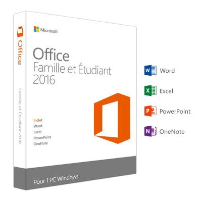 Office 2016 Famille et Etudiant - 1 PC
