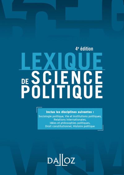 Lexique Des Termes De Science Politique