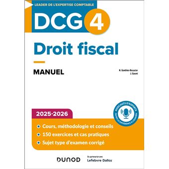 DCG 4 - Droit fiscal - Manuel 2025-2026