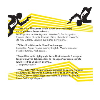 Game box Agents secrets à l'écran