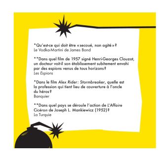 Game box Agents secrets à l'écran