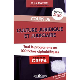 Culture juridique et judiciaire 2020