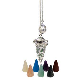 Pendule Cage Om avec 7 Pierres Interchangeables