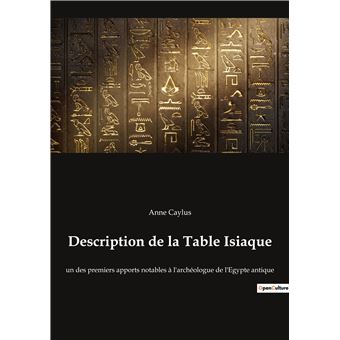 Description de la Table Isiaque