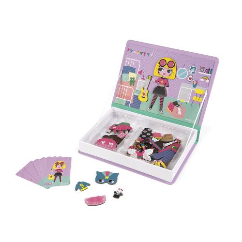Janod Magnéti'Book Déguisements Fille, 46 Magnets