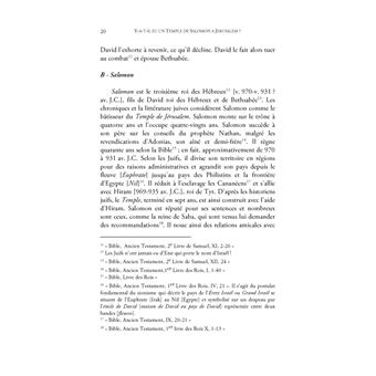 Y-a-t-il eu un temple de Salomon à Jérusalem ?