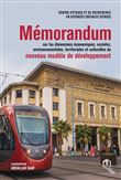 Mémorandum sur les dimensions économiques, sociales, environnementales, territoriales et culturelles du nouveau modèle de développement