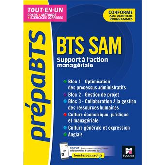 PrépaBTS - BTS SAM - Toutes les matières - Révision et entrainement
