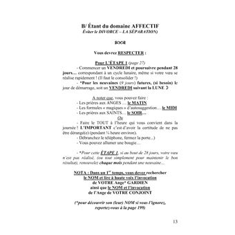 Évitez la SÉPARATION ou le DIVORCE en sollicitant la bienveillance des FORCES COSMIQUES...