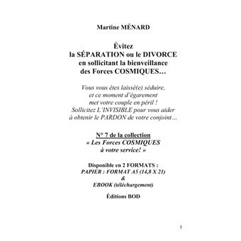Évitez la SÉPARATION ou le DIVORCE en sollicitant la bienveillance des FORCES COSMIQUES...