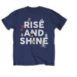 T-shirt Unisex Rise and Shine Taille L Bleu marine