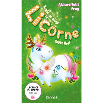 Boule de neige la licorne sauve Noël