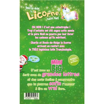 Boule de neige la licorne sauve Noël