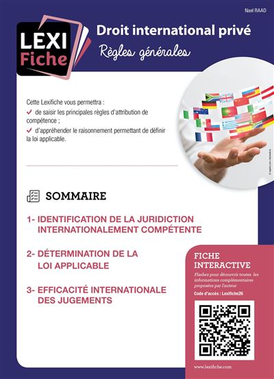 Droit international privé - Nael Raad - broché
