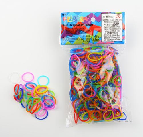 Autres jeux créatifs Rainbow Loom Recharges 600 élastiques Turquoise