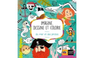 Imagine, dessine et colorie la mer et les pirates