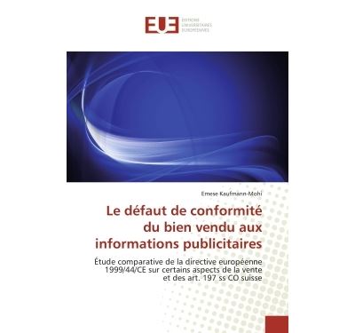 Le défaut de conformité du bien vendu aux informations publicitaires