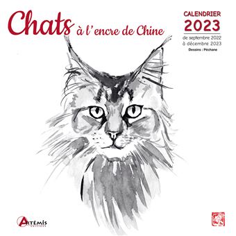 Calendrier Chats 2023 Calendrier Chats À L'encre De Chine 2023 - Dernier Livre De Péchane -  Précommande & Date De Sortie | Fnac