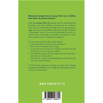 Le courage d'être soi (Résumé et analyse du livre de Jacques Salomé)