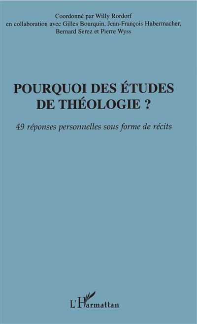 Pourquoi des études de théologie ?