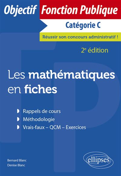 Les mathématiques en fiches, catégorie C