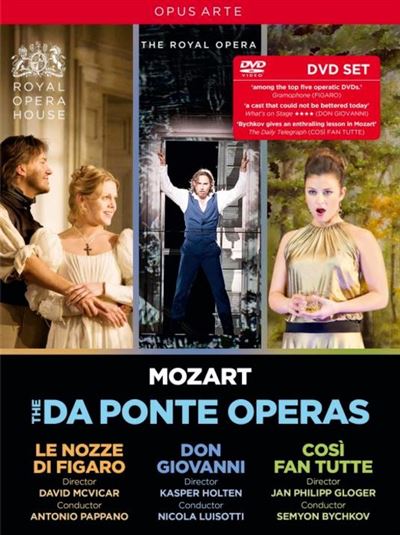 The Da Ponte Operas : Le Nozze di Figaro Don Giovanni Cosi Fan Tutte DVD