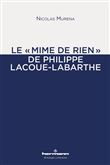 Le « mime de rien » de Philippe Lacoue-Labarthe