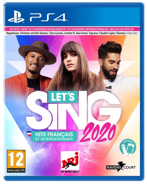 Pochette avant du jeu Let's Sing 2020 Hits Français et Internationaux PS4