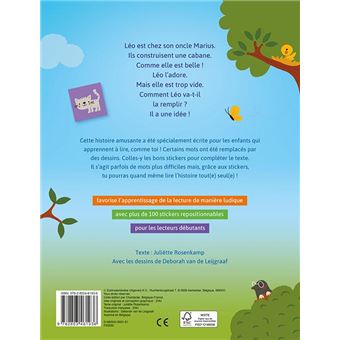 J'apprends à lire livre de stickers - La cabane dans l'arbre (CP/1re primaire - Niveau 1)