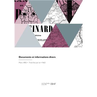 Documents et informations divers