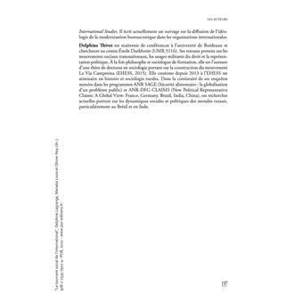 Le tournant social de l'international