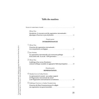 Le tournant social de l'international