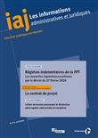 Iaj N.4 avril 2020 Régimes indemnitaires de la FPT