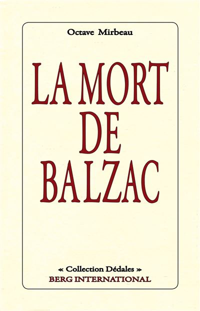La mort de balzac