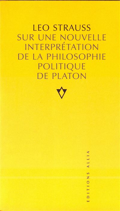 Sur une nouvelle interpretation de la philo. politique