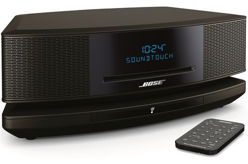 Micro-Chaîne Bose Wave Music System IV Noir + Socle Bose SoundTouch Noir pour Wave Music System I